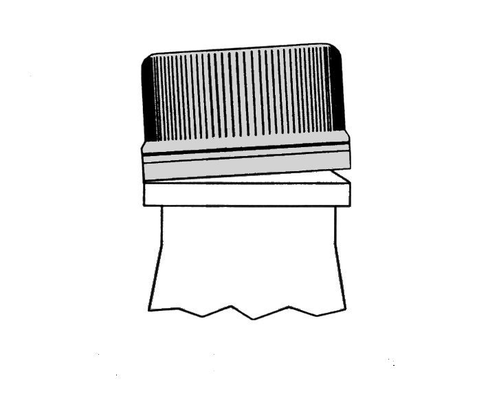 Cocked cap on a bottle finish